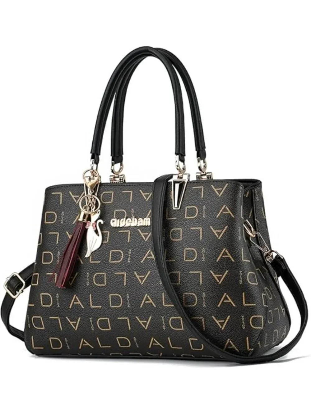 Women's 1-lager-black Shoulder Bag Ladies Satchel Messenger Tote Bag Purses